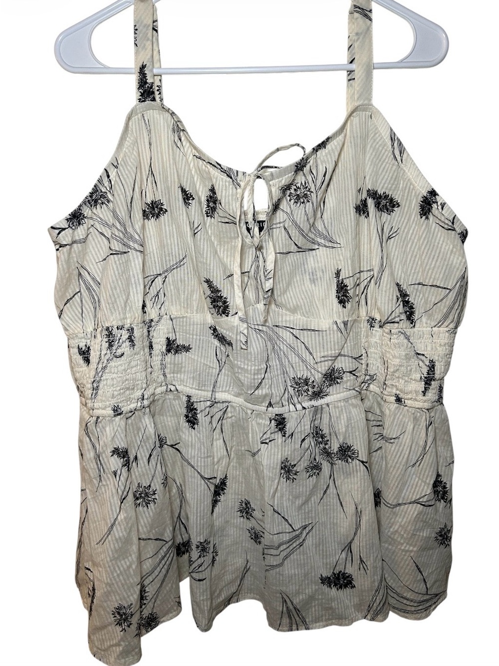 Torrid Plus Size Floral Tie-Front Cami Top Fall Casual Beach Festival Light 3XL - Picture 1 of 8